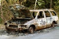 Burnt-out car Royalty Free Stock Photo