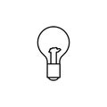 burnt out light bulb icon. Element of web icon for mobile concep Royalty Free Stock Photo