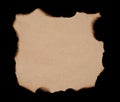 Burnt paper sheet Royalty Free Stock Photo