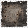 Burnt Plain Paper With Charred Edges Isolated On A Transparent Background Royalty Free Stock Photo