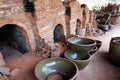 Burnt pottery and Ceramic kiln