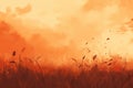 Burnt sienna summer background