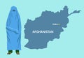 Burqa clothing used in Afghanistan Royalty Free Stock Photo