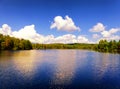 Burr Pond state park autumn view Royalty Free Stock Photo