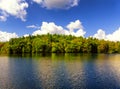 Burr Pond state park autumn view Royalty Free Stock Photo