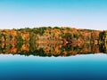 Burr pond state park early autumn lake views Royalty Free Stock Photo