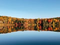 Burr pond state park early autumn lake views Royalty Free Stock Photo