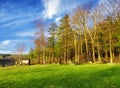 Burr Pond state park spring view Royalty Free Stock Photo