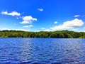 Burr Pond state park summer view Royalty Free Stock Photo