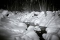 burr pond state park winter landscape