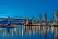 Burrard Bridge and Downtown Vancouver Royalty Free Stock Photo