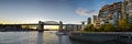 Burrard Street Bridge Panorama Royalty Free Stock Photo