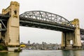 Burrard Street, Bridge, Vancouver, BC. Royalty Free Stock Photo