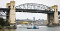 Burrard Street, Bridge, Vancouver, BC. Royalty Free Stock Photo