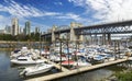 Burrard Street Bridge in Vancouver BC Royalty Free Stock Photo