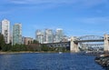Burrard Street Bridge in Vancouver Royalty Free Stock Photo