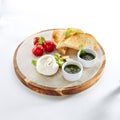 Burrata, Burata or Fresh Mozzarella Cheese Royalty Free Stock Photo