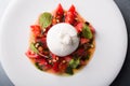 Burrata italian cheese with tomeatoes