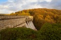 burrator reservoir dam, dartmoor devon Royalty Free Stock Photo