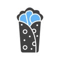 Burrito icon vector image.