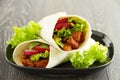 Burrito with pork Royalty Free Stock Photo