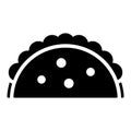 burrito vector glyph Icon. Simple Creative vector Line Icon Royalty Free Stock Photo