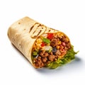 Digitally Enhanced Burrito A Fusion Of Mexican And American Cultures