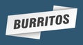 burritos banner template. burritos ribbon label.