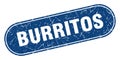 burritos sign. burritos grunge stamp.