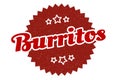 burritos sign. burritos vintage retro label.