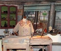 The Burrow interior part with the Wheasley outfits at Warner Bros. Studio, London, UK