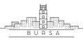 Bursa city outline icon. Elements of Turkey cities illustration icons. Signs, symbols can be used for web, logo, mobile app, UI,