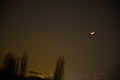 Bursa sky during foggy night.
