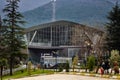 Uludag Mountain cable car ropeway station. Bursa, Turkey Royalty Free Stock Photo