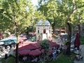 Koza Han silk market in Bursa City, Turkey. Royalty Free Stock Photo