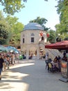 Koza Han silk market in Bursa City, Turkey. Royalty Free Stock Photo