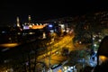 Night photo view of grand mosque local name is ulu cami