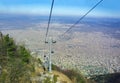 Bursa, Uludag cable car and city images.Bursa/Turkey Royalty Free Stock Photo