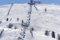 Uludag Mountain view. Uludag Mountain is ski resort of Turkey. Royalty Free Stock Photo