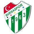 3D Emblem of Bursaspor, isolated on white background. Royalty Free Stock Photo