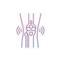 Bursitis gradient linear vector icon