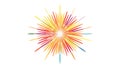 Burst of Light: Exploding Abstract Particles Vector Design, vector design Generative AI Royalty Free Stock Photo
