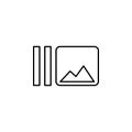 Burst sign icon. Element of image sign for mobile concept and web apps illustration. Thin line icon for website design and