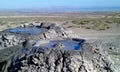 Bursting the bubble mud volcanoes, Gobustan Azerbaijan