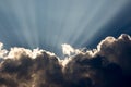 Bursting cloud Rays Royalty Free Stock Photo