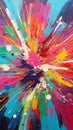 Bursting Colors: A Vivid Abstract Explosion