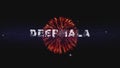 DeepMala Text in 4K, Bursting Crackers, in The Sky at Night, Celebrating Diwali, Firework in Sky