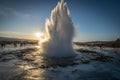 Bursting geysir in Iceland | Golden circle