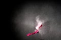 Bursting pink Ballon by gunshot