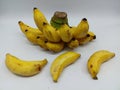 Bursting with Sweetness: A Captivating Capture of a Banana Trio Royalty Free Stock Photo
